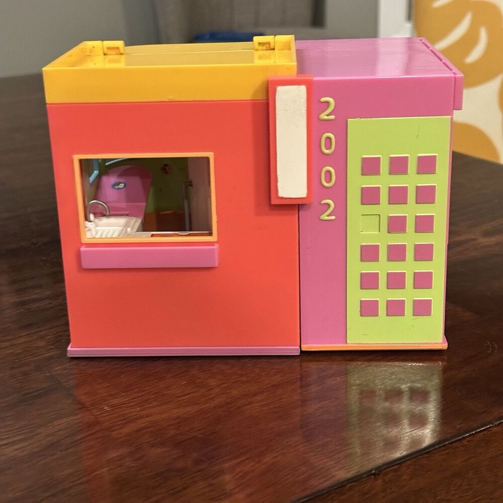 Polly Pocket 2002 Sparkle Folding Playset Apartment Take Along